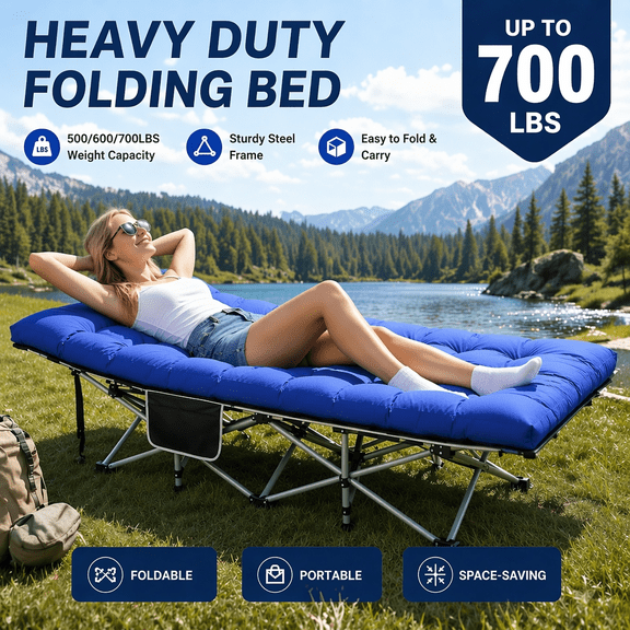Heavy duty portable foldable baby crib with additional plush mattress, lightweight frame, quick folding design,perfect for outdoor exploration, camping, hiking, fishing, festivals, backyard napping,