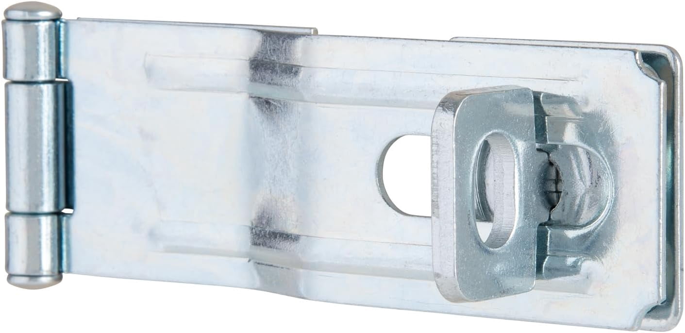 Heavy-duty rotating lock latch with rotating lock base - weatherproof, easy to install, includes installation hardware - for shed, storage cabinet, garage, refrigerator, etc. protection