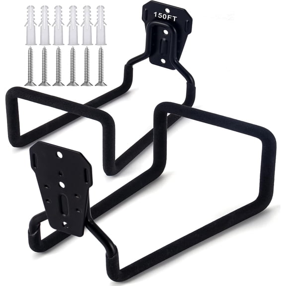 Heavy-duty rust-proof hose hooks for storing water pipes, hoses, cables, trimmers, ladders, buckets, tools | Wall-mounted high load-bearing capacity, non-slip hanger for homes, yards, and farms