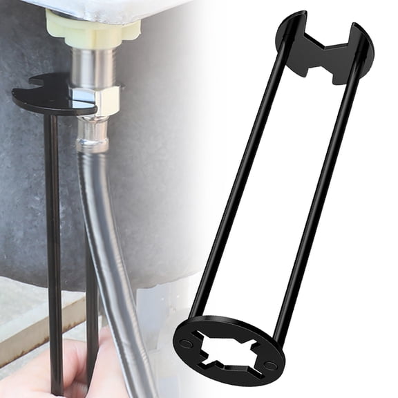 Heavy-duty sink and faucet wrench tool, small metal two-axis wrench [four-jaw]