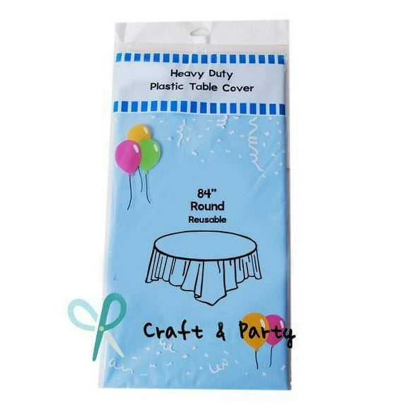 HeavyDuty Plastic Table Covers TABLECLOTH (Reusable) in 24 colors and 2 Size!!