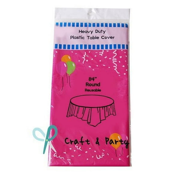 HeavyDuty Plastic Table Covers TABLECLOTH (Reusable) in 24 colors and 2 Size!!