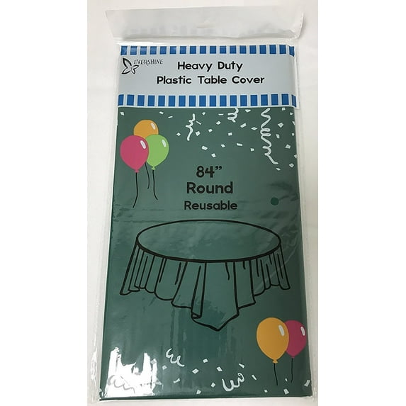 HeavyDuty Plastic Table Covers TABLECLOTH (Reusable) in 24 colors and 2 Size!!