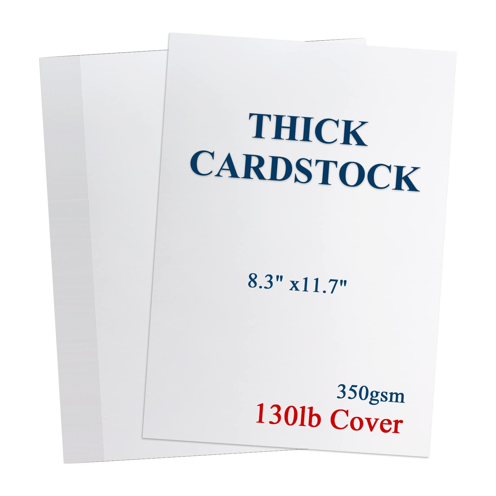 Heavyweight 130 lb White DHF10 Cardstock Thick Paper 50 Sheets A4