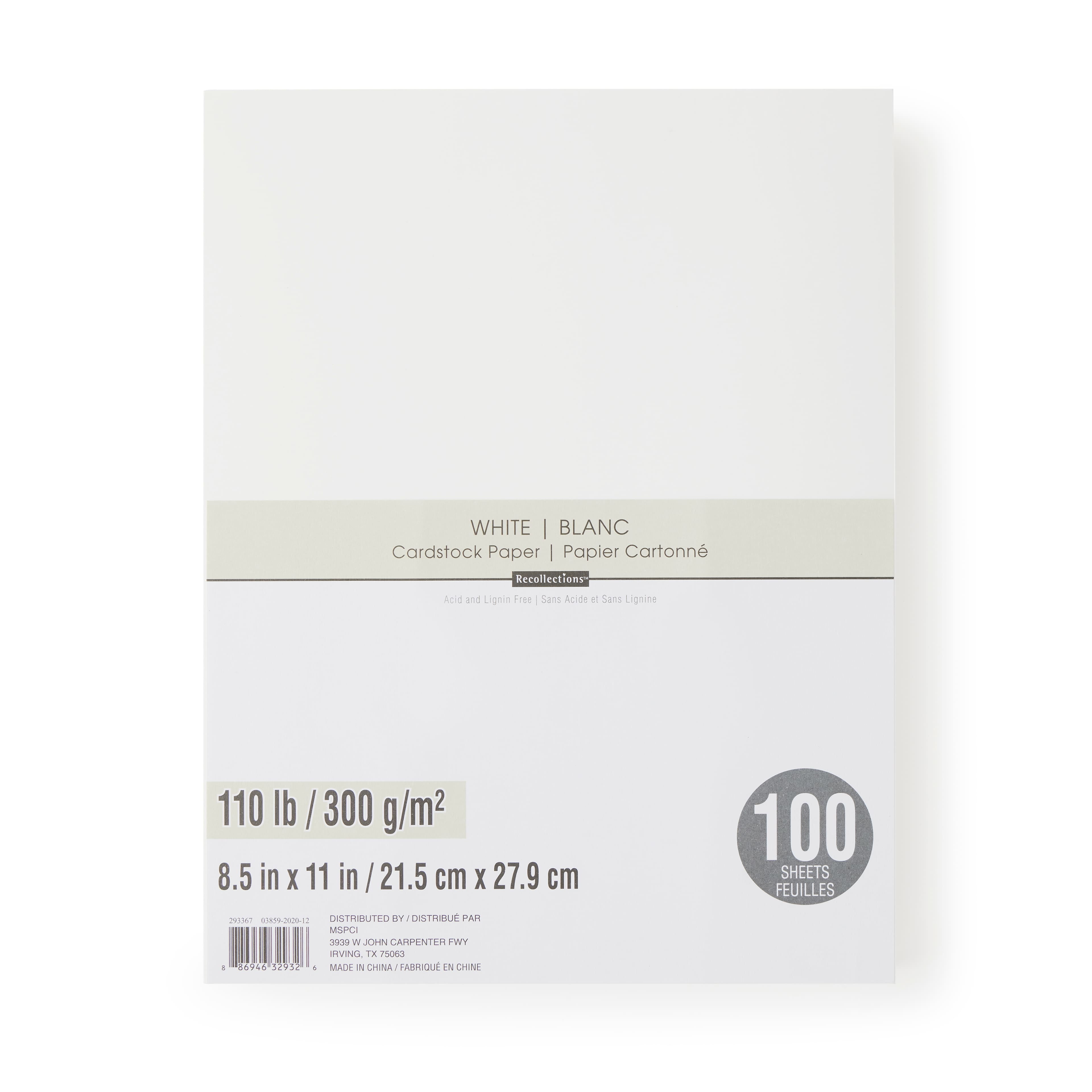 Colored Heavyweight 8.5" x 11" Cardstock Paper by Recollections‚Ñ¢, 100