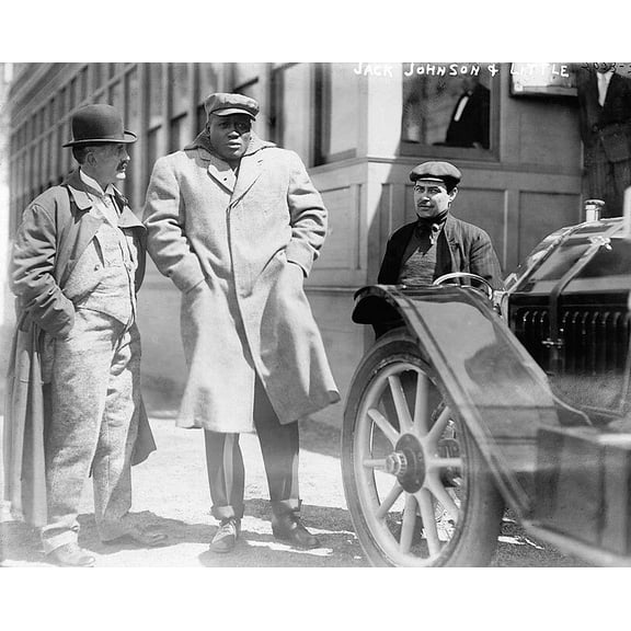 Heavyweight Boxing Champion Jack Johnson Style - A - 24x36 Inch Glossy Laminated Aviation Poster - Stunning Detail and Bold Colors