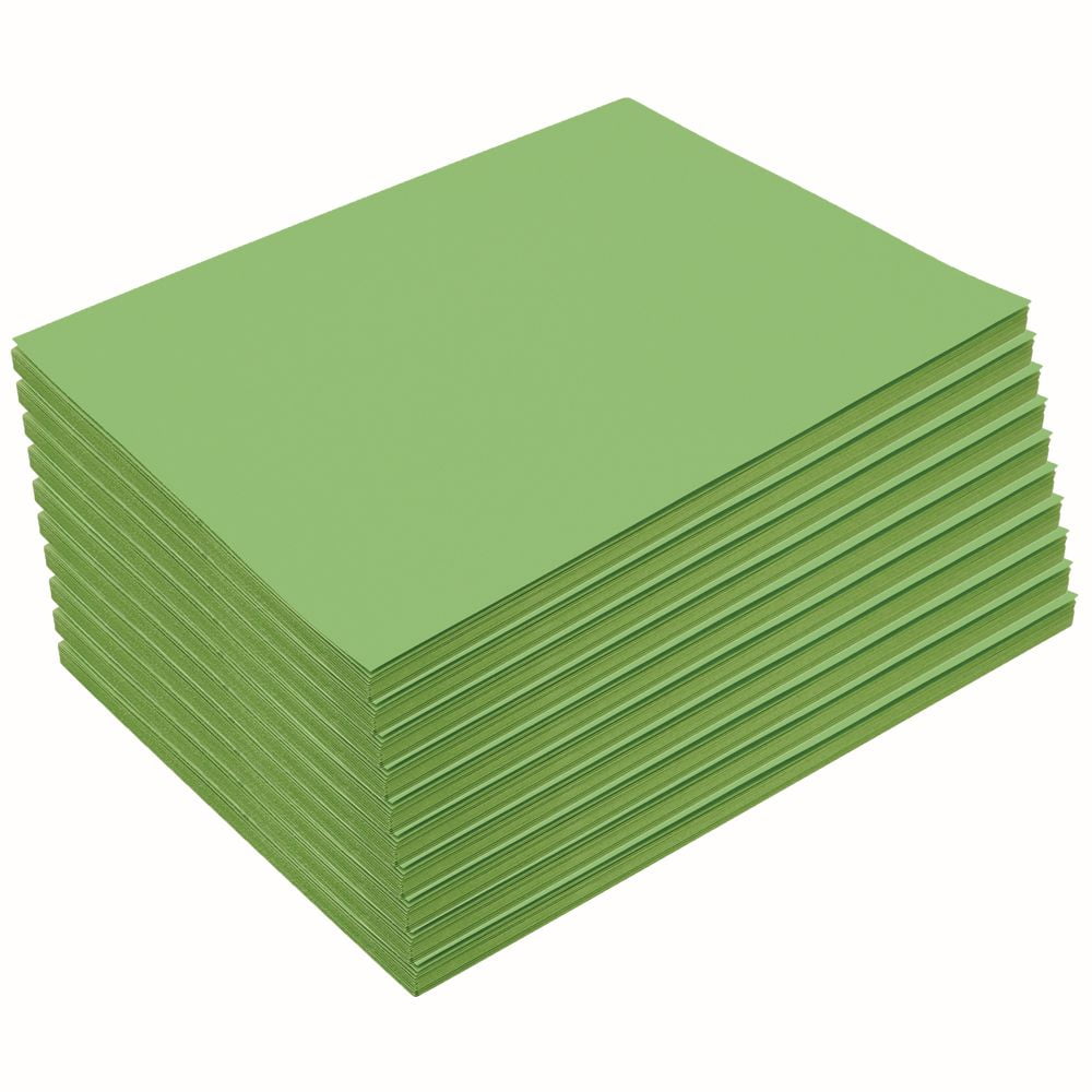 Heavyweight Bright Green Construction Paper, 9" x 12", 500 Sheets