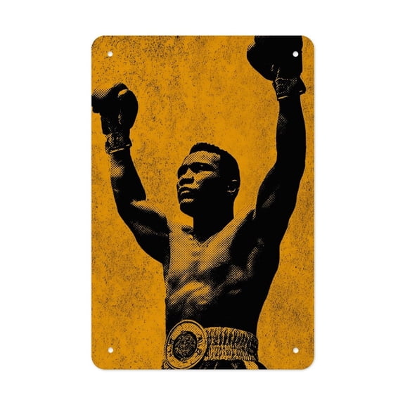 Heavyweight_Champ Versatile Tin Wall Decor - Home Garage Bar - Vertical