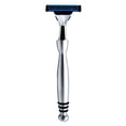 thumbnail image 1 of Heavyweight Chrome Razor Handle from Taconic Shave - Includes One Preloaded Razor Blade, 1 of 9