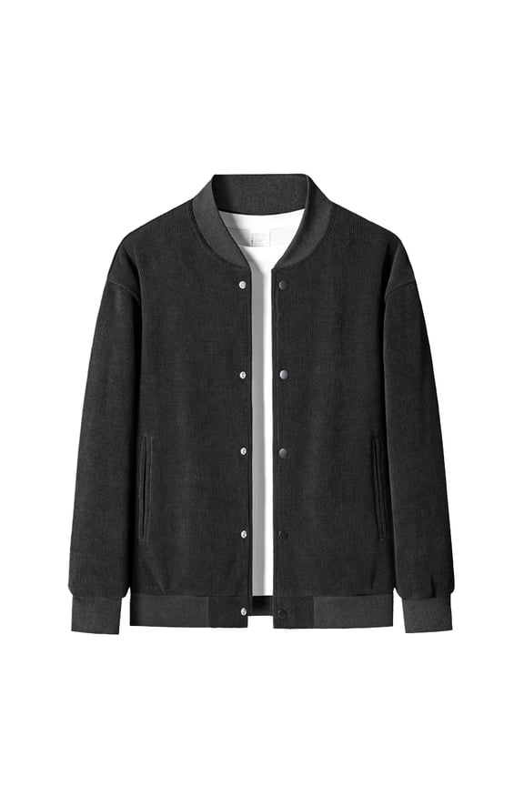 Heavyweight Corduroy Baseball Jacket Men's Hoodie Jacket Men's Plus Size