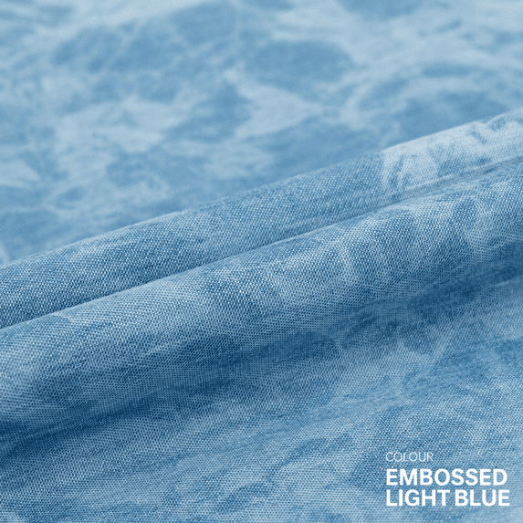 Heavyweight Cotton Jacquard Denim Fabric by The Yard, Washed Bark Texture Fabric for Jackets, Bags, Apparel Sewing and DIY Crafts