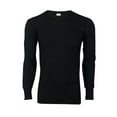 thumbnail image 1 of Heavyweight Cotton Knit Thermal Long Underwear Shirt, Black, 1 of 3
