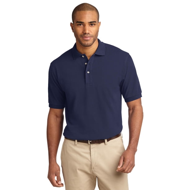 Heavyweight Cotton Pique Polo - Walmart Business Supplies
