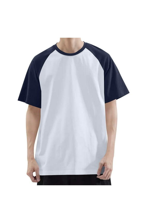 Heavyweight Cotton Tshirt Mens Oversized Vintage Baseball Raglan T Shirts Short Sleeve Classic Athletic Sports Plain Gym Tees