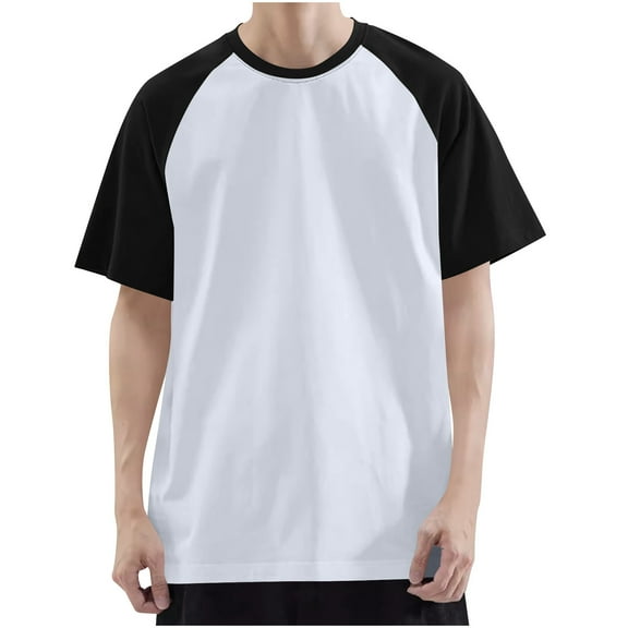 Heavyweight Cotton Tshirt Mens Oversized Vintage Baseball Raglan T Shirts Short Sleeve Classic Athletic Sports Plain Gym Tees