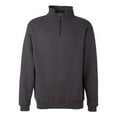 thumbnail image 1 of Heavyweight Fleece Quarter-Zip Sweatshirt, Charcoal Heather - Extra Large, 1 of 1