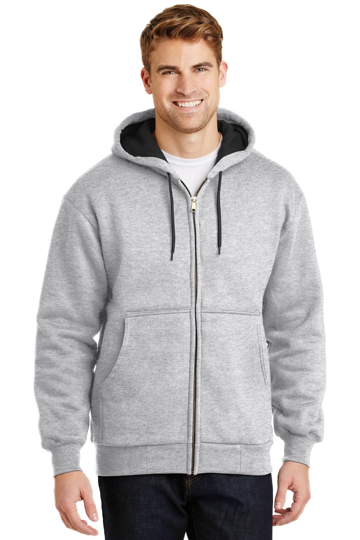 Heavyweight FullZip Hooded Sweatshirt with Thermal Lining Heavyweight FullZip Hooded Sweatshirt with Thermal Lining