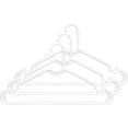 thumbnail image 1 of Tamor Plastics Heavyweight Hanger Clothes Hanger - Accessory Ring, Triangle - 3 Pack, Multicolor, 1 of 1