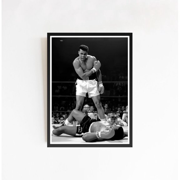 Heavyweight Heavyweight Championship Title Bout Monochromatic Sports Art Version Beta, Unframed Poster
