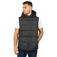 thumbnail image 1 of Heavyweight Hooded Puffer Vest for Men – Water-Resistant, Full Zipper, 1 of 8