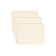Heavyweight Manila End Tab Folders 9.5" Front, Straight Tab, Letter Size, 100/Box