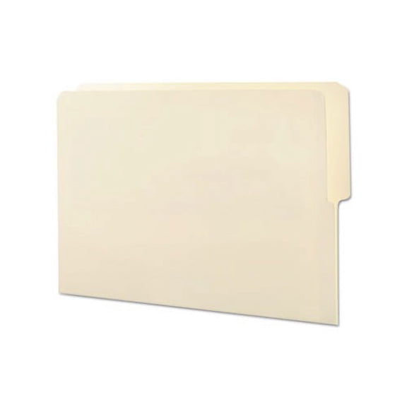 Heavyweight Manila End Tab Folders 9" Front, 1/2-Cut Tabs, Top Position, Letter Size, 100/Box