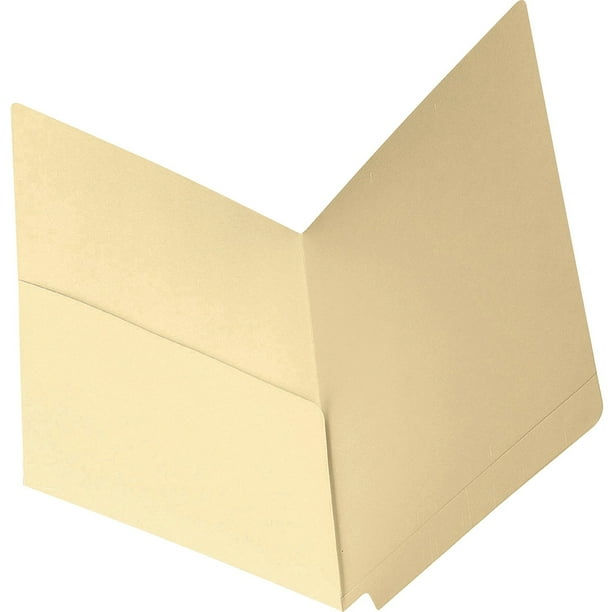 Heavyweight Manila End Tab Pocket Folders, Interior Front Panel Pocket, Straight Tabs, Letter Size, 11-pt Manila, 50/Box Heavyweight Manila End Tab Pocket Folders, Interior Front Panel Pocket, Straight Tabs, Letter Size, 11-pt Manila, 50/Box