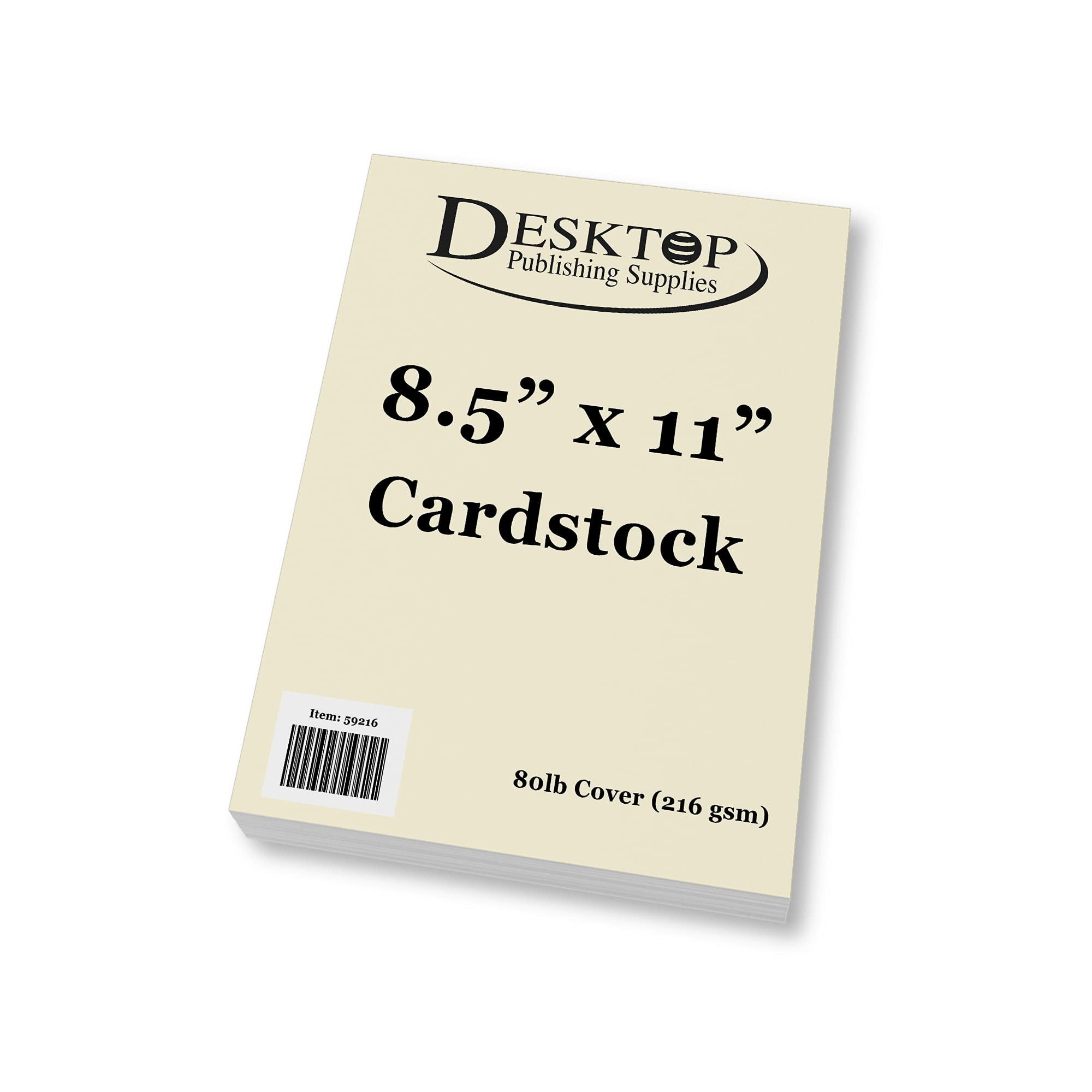 Heavyweight Natural Cream Cardstock OIF8 8.5" x 11" - Thick Paper for ...
