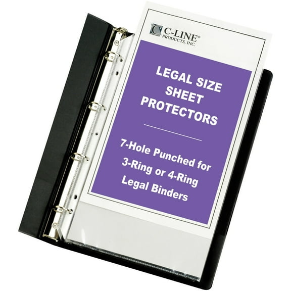 Heavyweight Poly Sheet Protectors, Clear, 2", 14 X 8 1/2, 50/box | Bundle of 5 Boxes