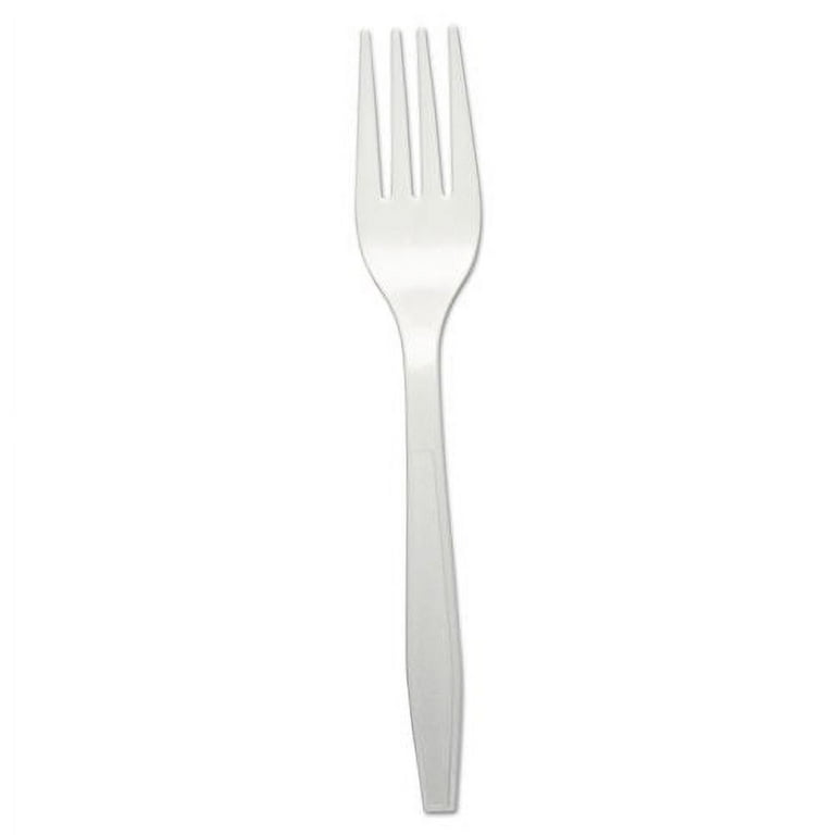 Heavyweight Polypropylene Cutlery, Fork, White, 1000/Carton Heavyweight Polypropylene Cutlery, Fork, White, 1000/Carton
