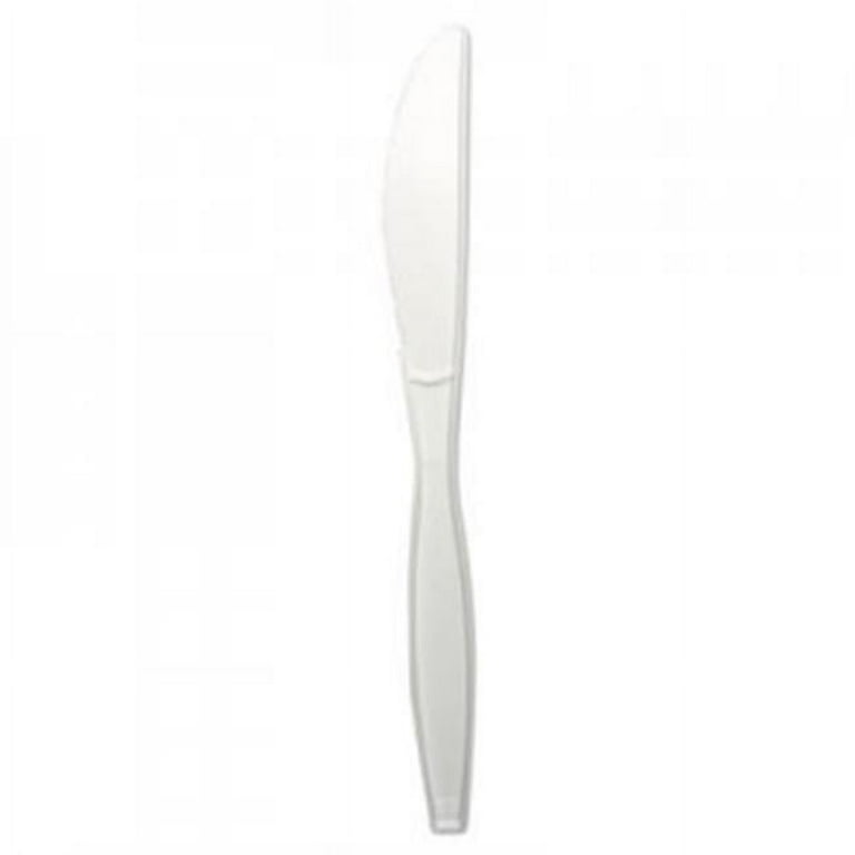 Heavyweight Polypropylene Cutlery, Knife, White, 1000/Carton Heavyweight Polypropylene Cutlery, Knife, White, 1000/Carton