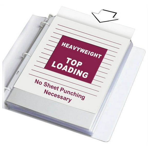 Heavyweight Polypropylene Sheet Protectors, Clear, 2", 11 X 8 1/2, 50/bx | Bundle of 5 Boxes