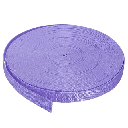 Lightweight Polypropylene Webbing Strap 1" 50 Yards Purple Strapping Band for Outdoor
