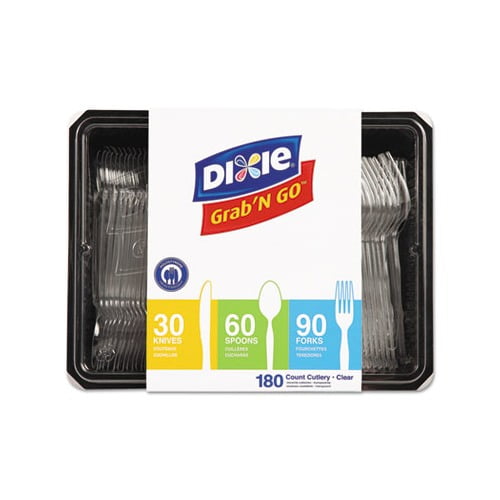 Heavyweight Polystyrene Cutlery, Clear, Knives/Spoons/Forks, 180/Pack, 10 Packs/Carton Heavyweight Polystyrene Cutlery, Clear, Knives/Spoons/Forks, 180/Pack, 10 Packs/Carton