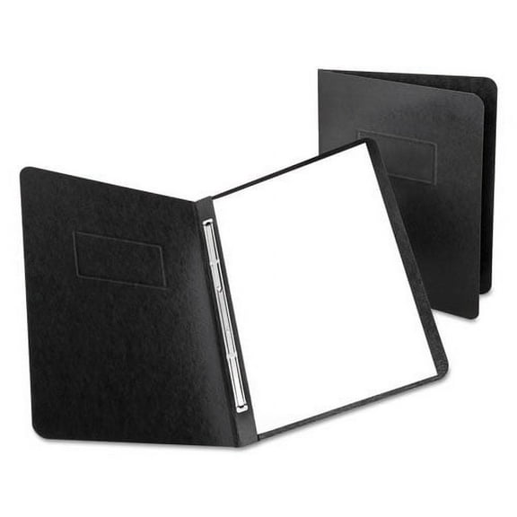 "Heavyweight Pressguard And Pressboard Report Cover W/ Reinforced Side Hinge, 2-Prong Metal Fastener, 3"" Cap, 8.5 X 11, Black | Bundle of 2 Each"