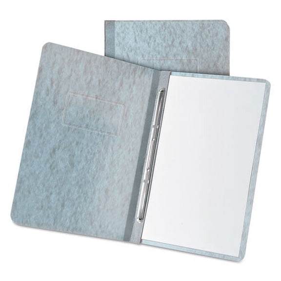 "Heavyweight Pressguard And Pressboard Report Cover W/ Reinforced Side-Hinge, 2-Prong Metal Fastener, 3"" Cap, 8.5 X 11, Gray | Bundle of 10 Each"