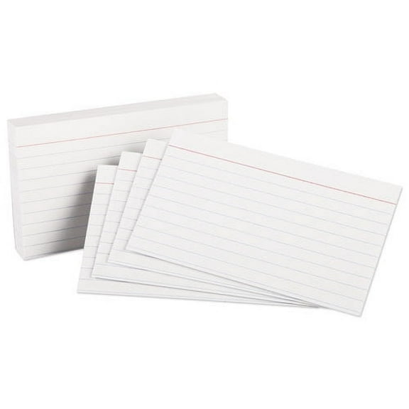 "Heavyweight Ruled Index Cards, 3 X 5, White, 100/pack | Bundle of 2 Packs"
