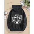 thumbnail image 1 of Heavyweight Salem Witch Back Print Loose Fit Hooded Sweat Hoodie Shirt for Men & Women, up to Size 5XL, 1 of 2