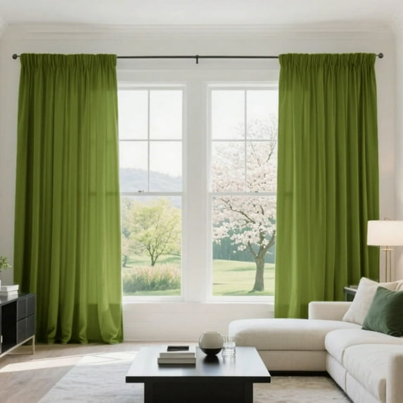 Heavyweight Velvet Curtains, Light Filtering Thermal Insulated Drapes, Rod Pocket Drapes for Living Room Bedroom & Home Office, 2 Panels