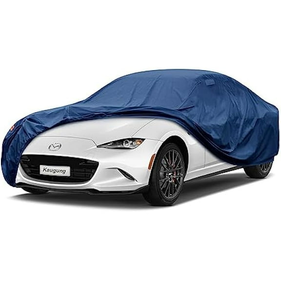 Heavyweight Waterproof Car Cover Custom Fit Mazda MX5 MX-5 Miata NA NB NC ND(1992-2025), Full Exterior Cover with Vent and Anti-Theft Lock Outdoor Sun Rain Dust Snow All Weather Protection.