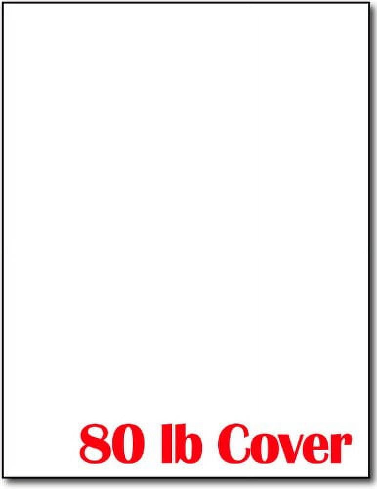 Heavyweight White Cardstock 8.5" x 11" - Thick Paper for Printing ...