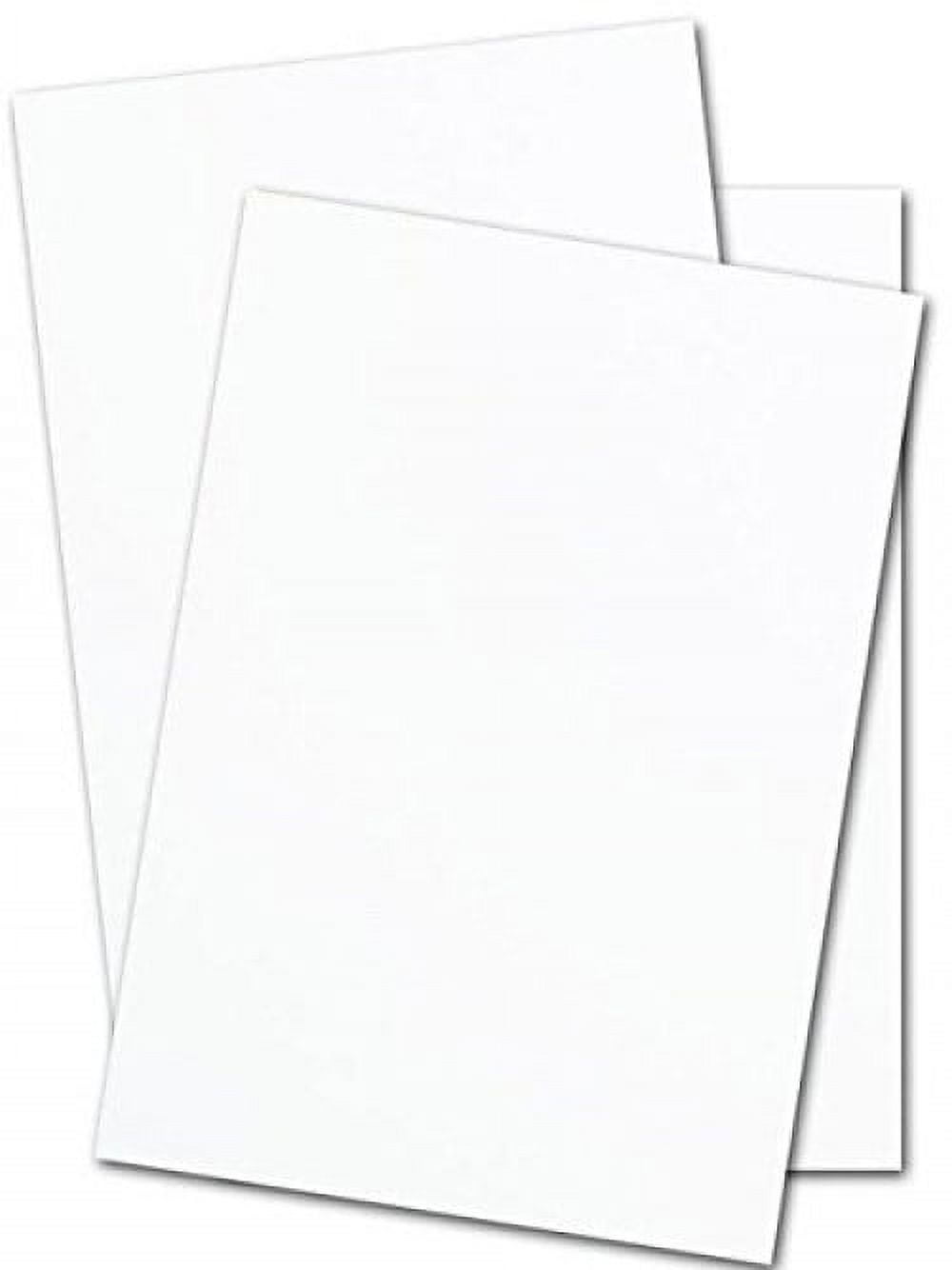 20 Sheets, Heavy White Cardstock - 8.5 x 11, 110 lb (300 gsm)