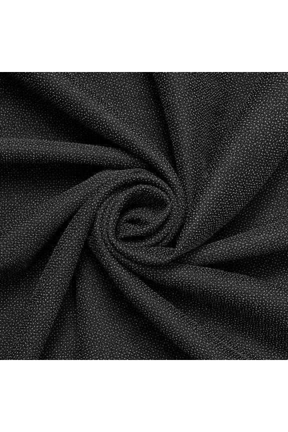 Heavyweight Woven Fusible Interfacing Oeko-Tex Standard 100 Polyester 61/62” Fabric - Black