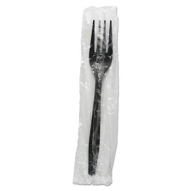 Plastic Cutlery, Heavyweight Forks, Black, 1,000/Carton Plastic Cutlery, Heavyweight Forks, Black, 1,000/Carton