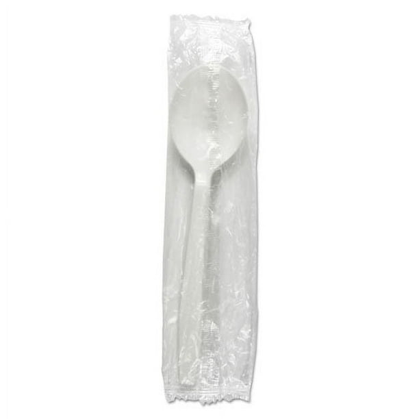 Heavyweight Wrapped Polypropylene Cutlery, Soup Spoon, White, 1,000/Carton Heavyweight Wrapped Polypropylene Cutlery, Soup Spoon, White, 1,000/Carton