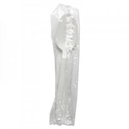 Heavyweight Wrapped Polypropylene Cutlery, Teaspoon, White, 1,000/carton | Bundle of 5 Cartons