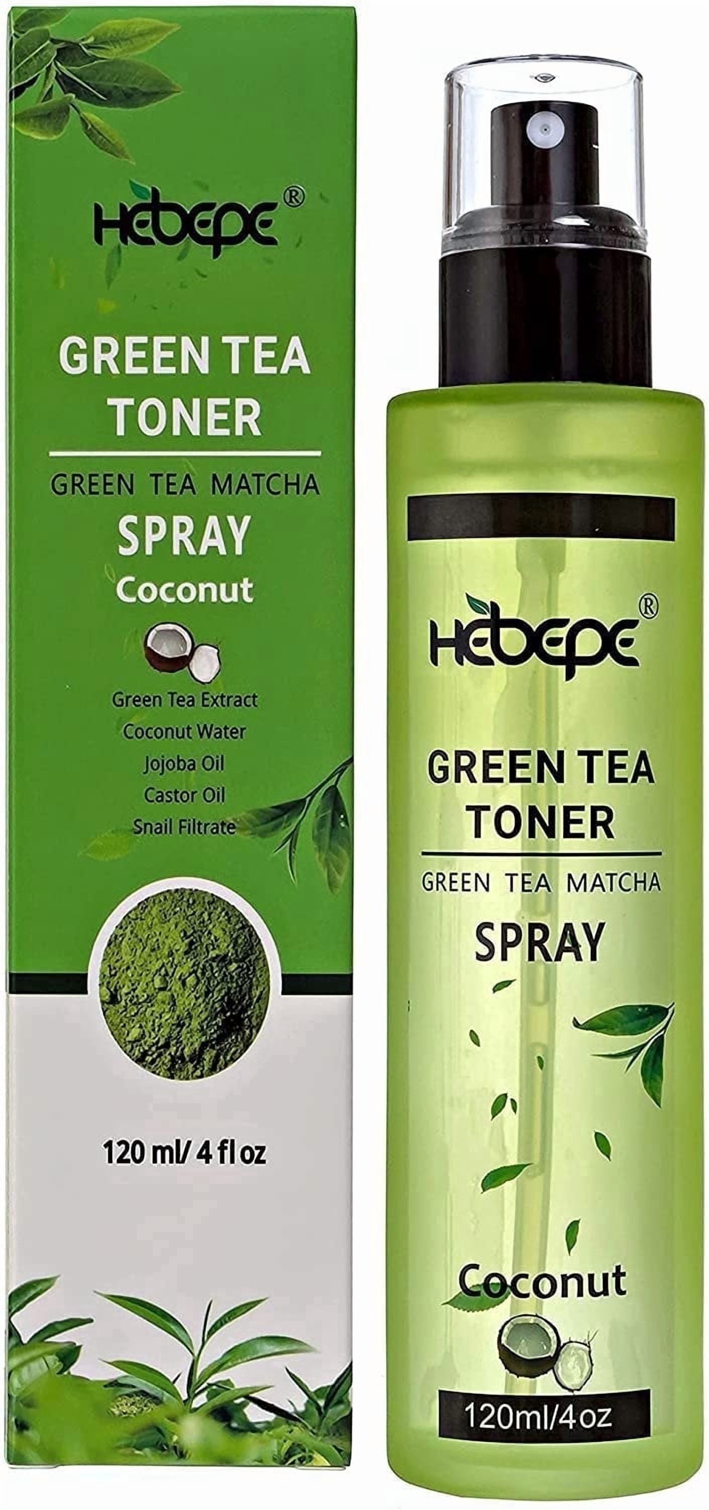 Hebepe Green Tea Face Mist 4 oz Matcha Facial Toner Spray Hydrating ...