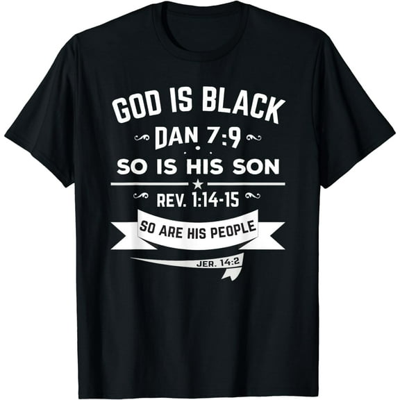 Hebrew Israelite Clothing God is Black Womens Mens T Shirt