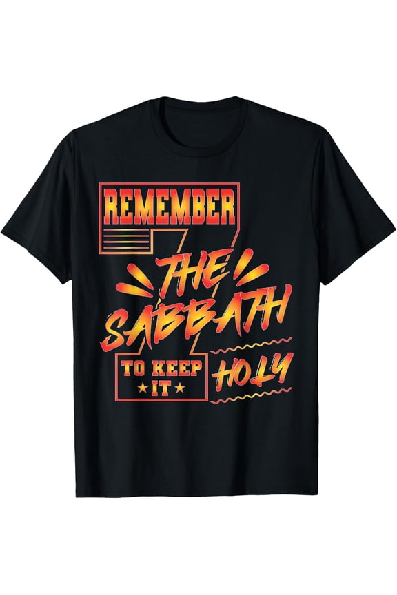 Hebrew Israelite Clothing for Women Judah Remember Sabbath T-ShirtMen's and women's gift, black and white T-shirt, size: Extra large S-4XL