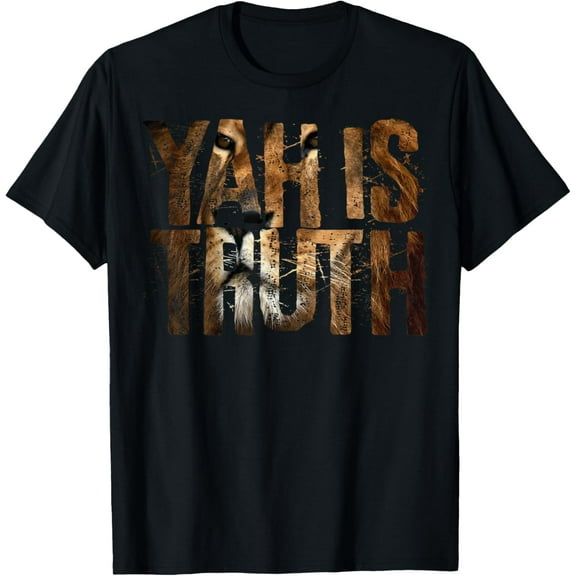 Hebrew Israelite Tribe Judah Lion Yah is Truth T-Shirt T-ShirtPure cotton short-sleeved shirts for both men and women